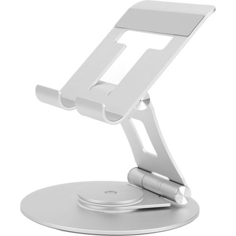 Support ordinateur portable réglable en aluminium, rotatif et pliable, ergonomique et portable pour bureau (1/5)