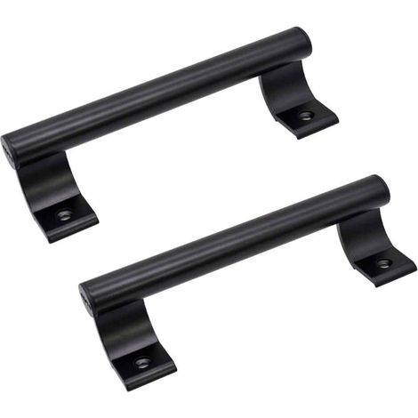 2 pièces Poignée de porte coulissante en aluminium de 8", poignée métallique moderne pour les portes vitrées de balcon, les portes coulissantes de salle de bain, etc (1/5)