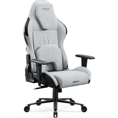 Fauteuil gaming gris Diablo X.One Prime, Normal Size, Nightwolf Moon