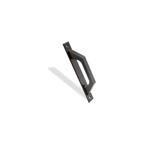 Poignée de porte droite en Aluminium Poignée pour portes coulissantes ou partes battantes 200 x 25 x 42 mm Poignée droite fonctionnelle et confortable Couleur Noir (1/5)