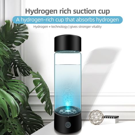 Wasserstoff-Wassergenerator mit PEM-SPE-Technologie, 330-ml-Nachfüllflasche – Tragbarer Wasserstoff-Ionisator für Männer, Frauen, Zuhause, Büro und Reisen (1/5)