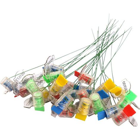 Sigilli di sicurezza TWISTLOCK per contatori a filo con numero seriale Numero Pezzi - 100 Sigilli