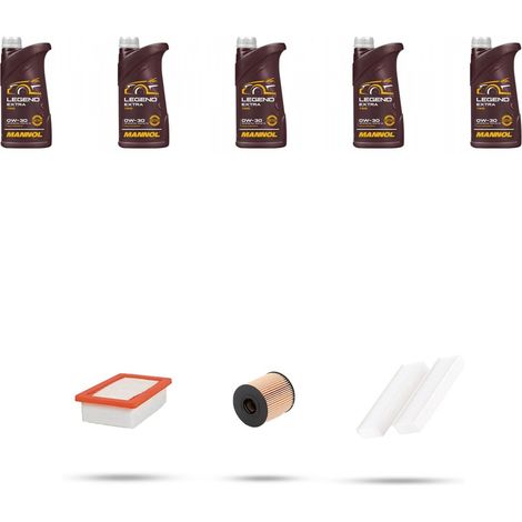 Kit tagliando 3 FILTRI e 5L OLIO compatibile con Citroen Ds7 1.6 THP 121kw dal 2018 (1/5)