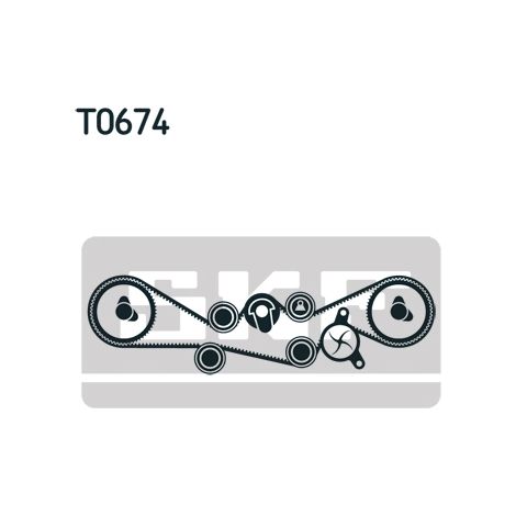 Kit de courroie crantée SKF VKMA 98000 SUBARU 13028-AA101 13028-AA102