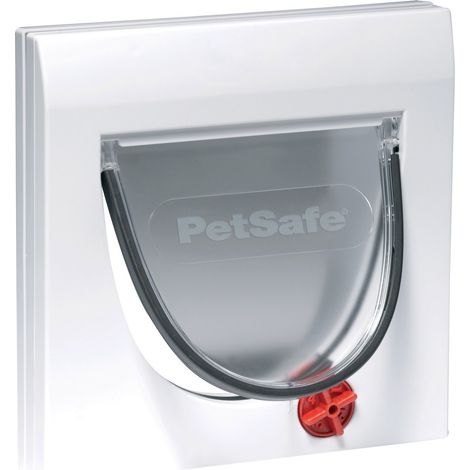Nobby Katzentür Staywell PetSafe weiß mit Tunnel (1/4)