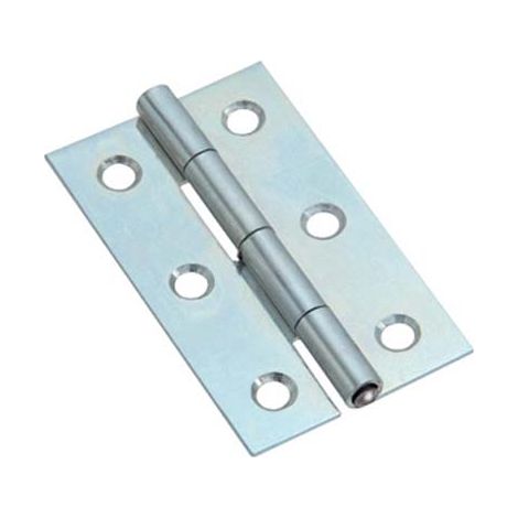 CERNIERA STRETTA 323 VALTOCE - ACCIAIO ZINCATO PERNO FISSO MM  75X40X1,0- 24 pezzi
