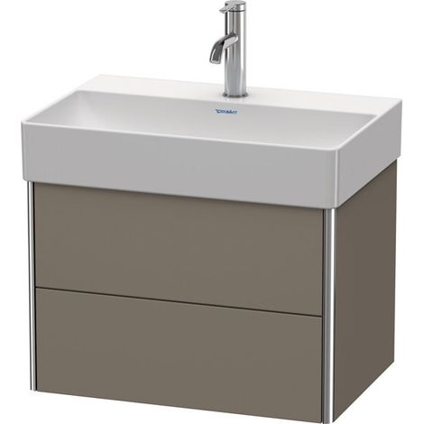 Duravit XSQUARE COMPACT mueble bajo lavabo 397x584x390mm franela gris satinado (1/3)