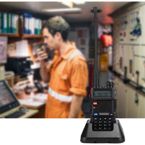 Talkie-Walkie Dual Band 8W BF UV5R avec Batterie Intégrée et Chargeur Secteur (100-240V) pour Voiture et Randonnée (1/5)