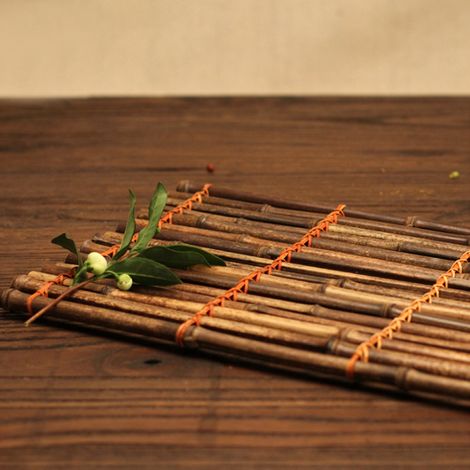 Handgefertigtes Bambus-Platzset für Teetisch, Teetassenuntersetzer, Teeservice-Zubehör, Teetablett 25 x 40 cm (1/5)