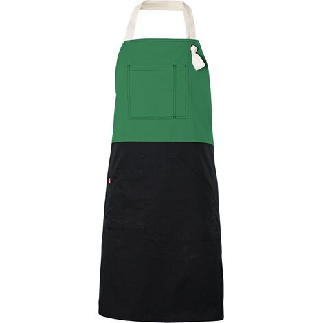 Delantal con peto bicolor 404210B  Verde