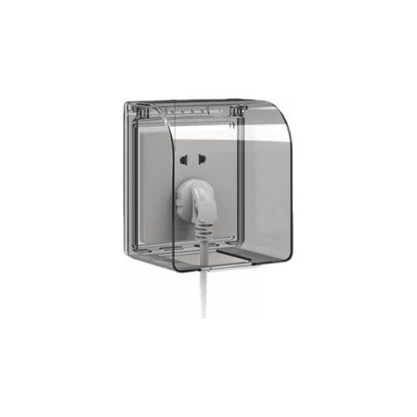 1 Stück Steckdosenabdeckung kindersicher 86 Universalmodell Wasserdichtes Steckdosengehäuse 12.2×10.8×7.3 CM Wasserdichte Außensteckdosen für Schalter (1/4)