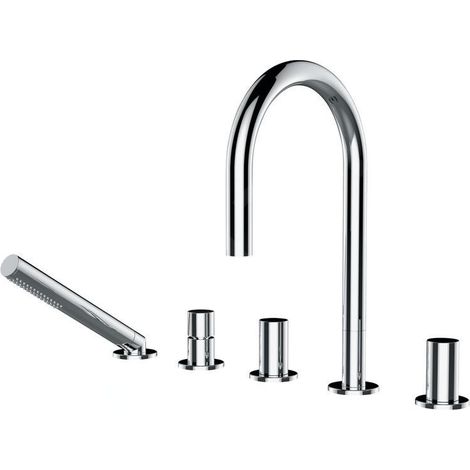 LAUFEN Kartell Combinaison de remplissage de baignoire 5 trous, (1/3)