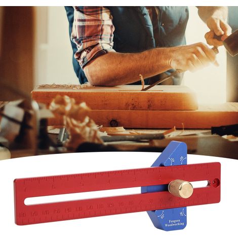 YX200 Holzbearbeitungslineal aus Aluminiumlegierung, Messwerkzeug für Heimwerker und Schreiner (1/5)