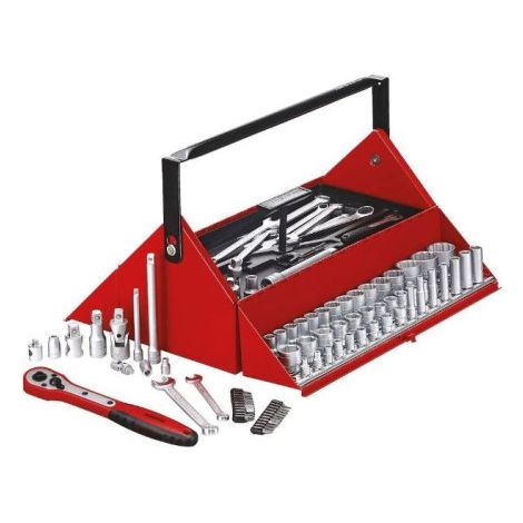 Caja de herramientas para mecánicos TC187 - 187 piezas kit de servicio TENGTOOLS (1/2)