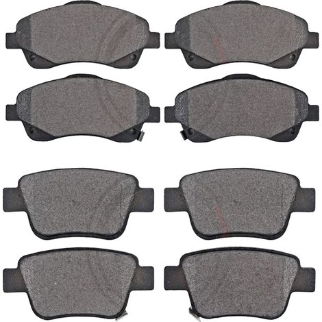 KIT PASTIGLIE FRENO ANTERIORI E POSTERIORI compatibile con TOYOTA COROLLA TRE VOLUMI (E18,ZRE1) / PASTIGLIE FRENANTI AUTO OEM P 83 150  P 83 082,P 83 083  P 83 133 / SOSTITUZIONE DIRETTA / BASSA POLVE