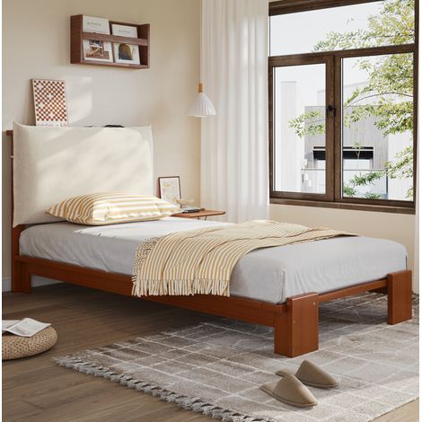 letto singolo 90x200 con testiera imbottita HAVRYA (1/5)