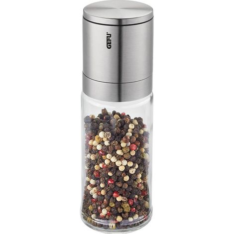 GEFU 34637 Lamola - Mühle de Salz oder Pfeffer (de Gewürzmühle mit Deckel de Aroma, Mechanismus de Keramik einstellbar ohne Stufen (1/3)
