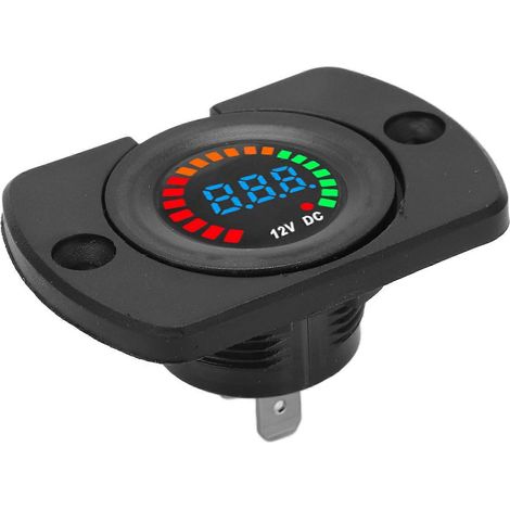 Voltmètre numérique LED étanche universel pour camions, bus, bateaux et yachts (12 V CC). (1/5)