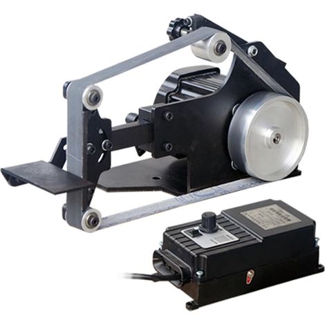 Polisseuse Ponceuse Ponceuse à bande sans brosse 762 25mm 800W Machine d'affûtage à Angle fixe obtenu 6 coupe de polissage de bande abrasive gratuite(Groen) (1/5)