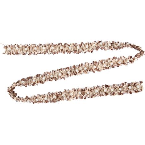 Bordure En Dentelle - 2 Yards - ABS Et Nylon - Pour Décoration Maison Et DIY - Café Clair (1/5)