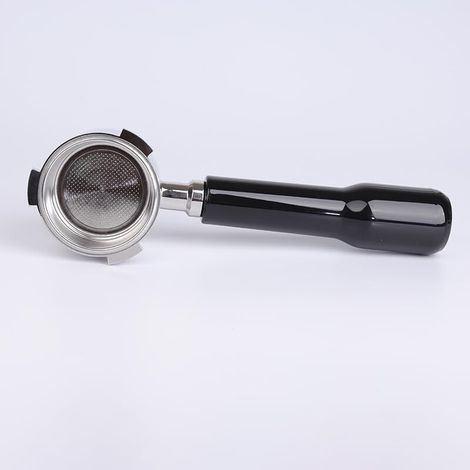 Espresso Bottomless Porte-filtre 51mm Compatible avec DeLonghi Dedica Machine à Café Smeg, Acier Inoxydable,Noir (1/4)