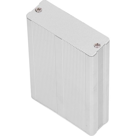 Boîte de jonction IP68 en aluminium argenté 24x69x100mm pour installations électriques extérieures. (1/5)