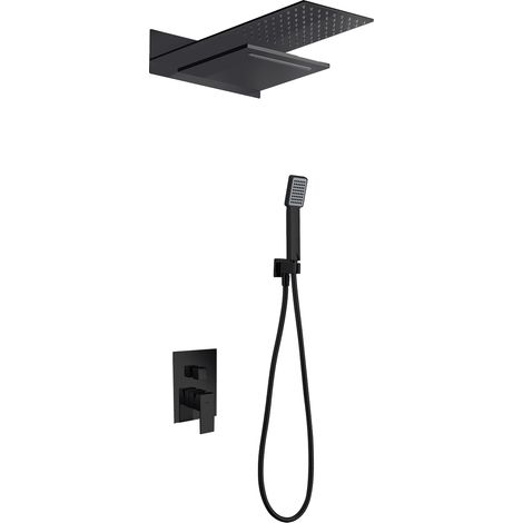 IMEX - columna ducha empotrada termostática negro