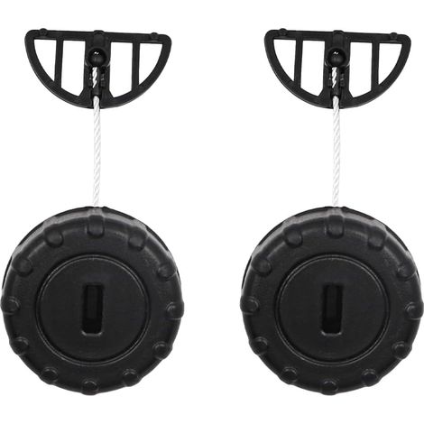 Set di 2 tappi per serbatoio dell'olio per motoseghe STIHL MS180 MS170 018 017 MS 180 170. Ricambi per motoseghe.