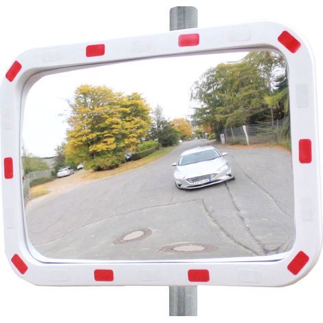 TRUTZHOLM Verkehrsspiegel eckig 40x60cm Sicherheitsspiegel Straßenspiegel