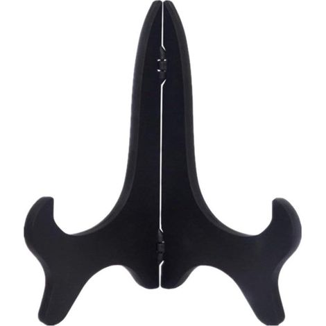 Chevalet pliable avec porte-assiettes et support photo - Noir, 15 cm. Très pratique et populaire. Utile et professionnel. (1/3)
