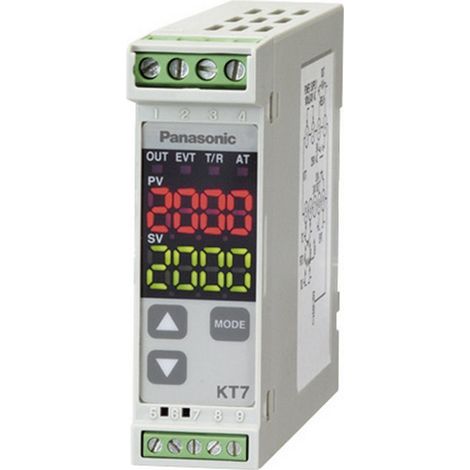 Panasonic AKT7111100J  Temperaturregler K, J, R, S, B, E, T, N, PL-II, C, Pt100, Pt100 -200 bis +182