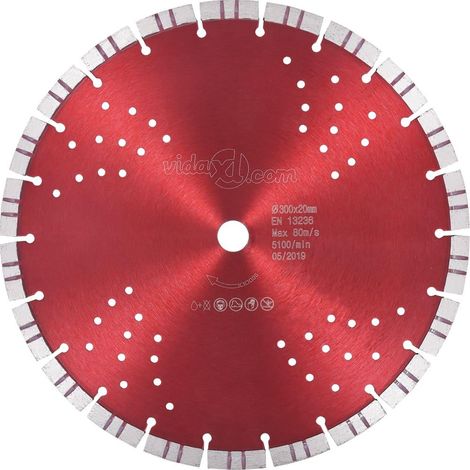 Disco diamantato con turbo e fori in acciaio 300 mm 020003728