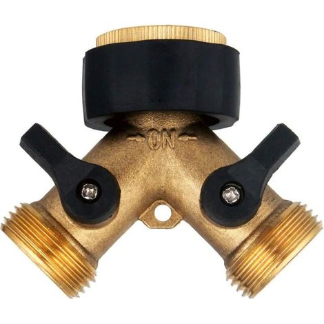 2-Voies Y-Distributeur pour Zulaufschläuche, 3/4 Pouces pour Connexion de 2 Appareils (1/5)