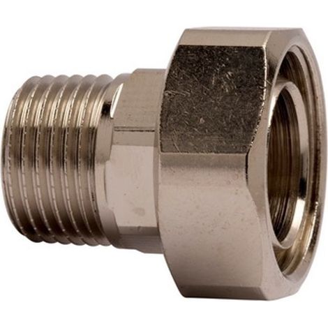 HEIMEIER Racor de conexión del radiador R 1/2 x M 28, AMETAL-C niquelado, 50721115