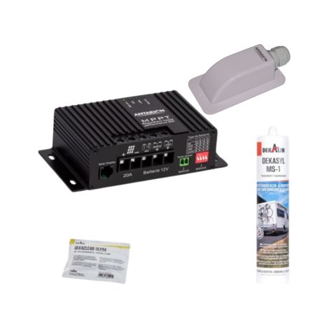 Pack ANTARION Kit de pose solaire avec Régulateur de Charge MPPT 320W 20A Bluetooth