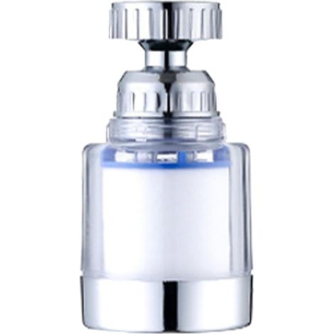 1 Filtre De Robinet, Rotation 360 Degrés, Coton PP, Purification Eau, Cuisine Salle De Bain