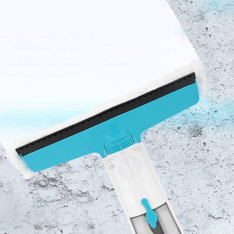 Elektrischer Fensterreiniger mit 2-in-1-Funktion, Bürste, EU-Stecker, 100–240 V, blau-weiß (1/5)