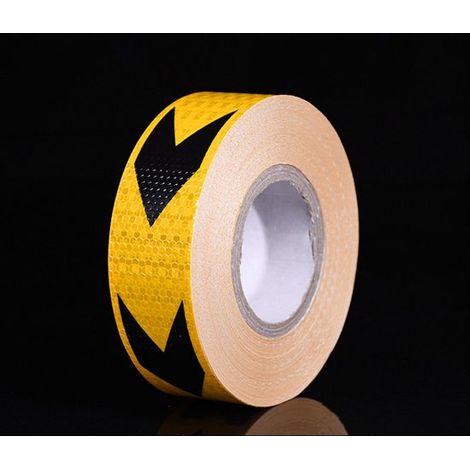 rollos de pegatinas reflectantes de 5 cm x 3 m, cinta reflectante impermeable para señalización de seguridad, remolques y coches (1/5)