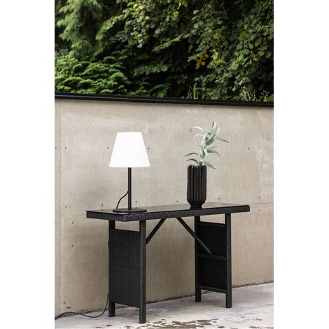 Padova table de jardin table d'appoint 40x120cm noir. (1/4)