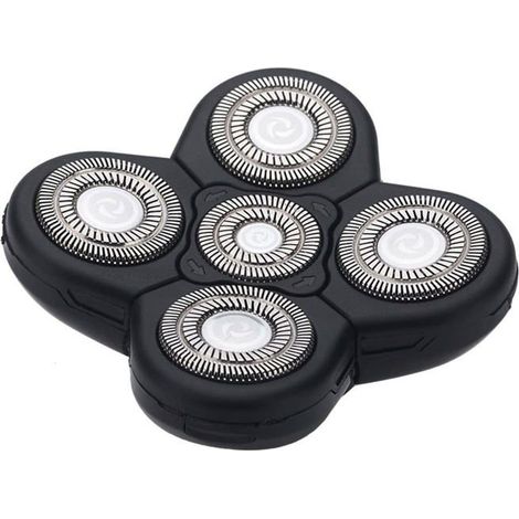 Hommes visage rasoir accessoire de rasoir remplacements 5 têtes rasoir lames de coupe (1/5)