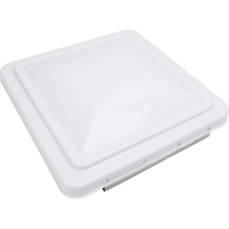 Ortviai Couvre-vent de toit pour camping-car – Dôme universel 14 pouces en PP et acier inoxydable, blanc (1/5)