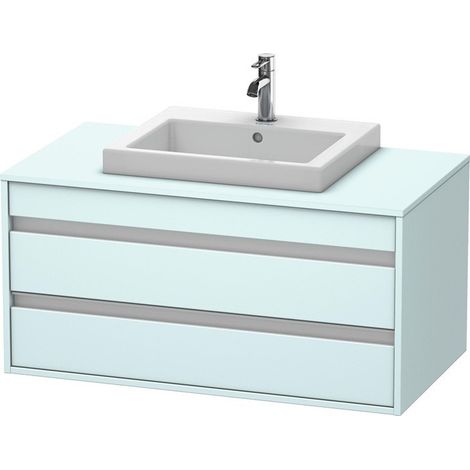 Mueble bajo lavabo KETHO 550x1000x496mm Azul claro mate