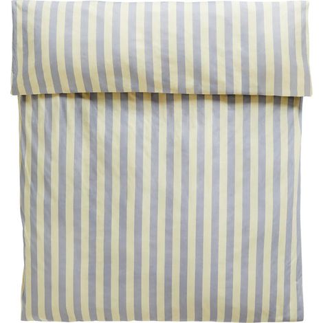 [GEBRAUCHT] B-Ware Bettbezug Decke Hülle Bezug HAY Baumwolle Blau Weiß 200 x 200 cm (1/2)