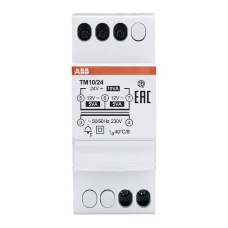 Transformateur à cloche ABB, Vin 230V, Vout 12 24V c.a., 10W ( Prix pour 1 )