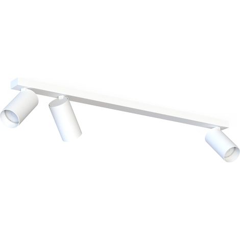 Rail LED 3 spots Nowodvorski MONO GU10 blanc acier 7811 (1/2)