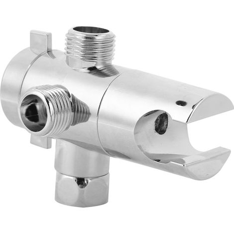Robinet inverseur de douche à 3 voies G1/2 avec support de pommeau de douche, type 1 (1/4)
