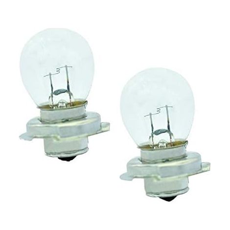 Pack of 2 12 V 15 W P26S light bulbs, headlight motorcycle, moped, mofa roller, mokick oldtimer (1/3)