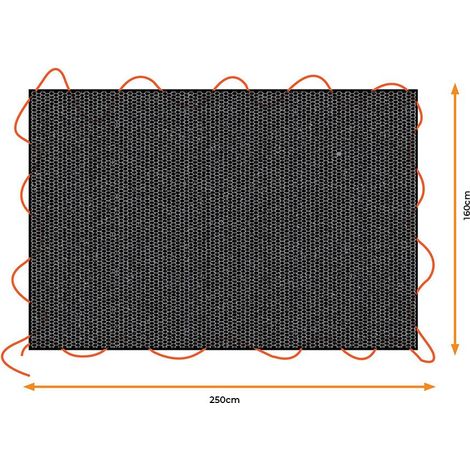 Copertura per rimorchio Black & Decker Nero 1,6 x 2,5 m (1/5)