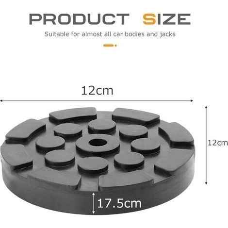 Stück Gummipads für Wagenheber, 120 mm Wagenheber-Stabilisatorpolster, Stützpads für Kranwagenheber, geeignet für fast alle Karosserien und Wagenheber (1/4)