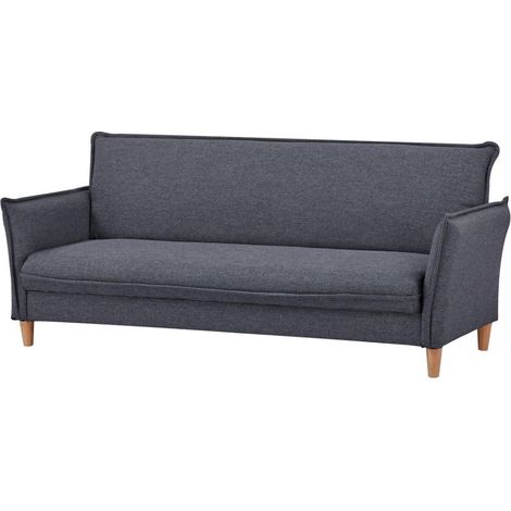 Divano Madison 3 posti colore antracite funzione letto 207x93xH80 cm (1/2)